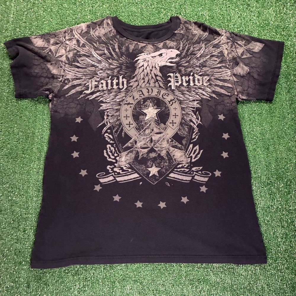 Y2K 2000's Xavier Faith Eagle Graphic T-shirt